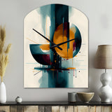 The Geometry Of Light III - Asymmetric Metal Wall Clock
