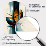 The Geometry Of Light III - Asymmetric Metal Wall Clock