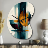 The Geometry Of Light III - Asymmetric Metal Wall Clock
