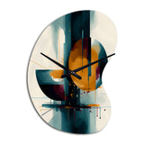 The Geometry Of Light III - Asymmetric Metal Wall Clock