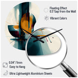 The Geometry Of Light III - Asymmetric Metal Wall Clock
