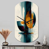 The Geometry Of Light III - Asymmetric Metal Wall Clock