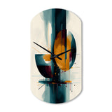 The Geometry Of Light III - Asymmetric Metal Wall Clock