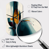 The Geometry Of Light III - Asymmetric Metal Wall Clock