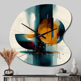 The Geometry Of Light III - Asymmetric Metal Wall Clock