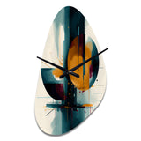 The Geometry Of Light III - Asymmetric Metal Wall Clock