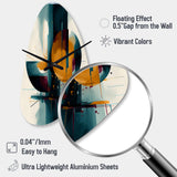 The Geometry Of Light III - Asymmetric Metal Wall Clock