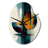 The Geometry Of Light III - Asymmetric Metal Wall Clock