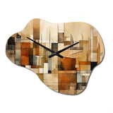 Modernist Expressions IV - Asymmetric Metal Wall Clock