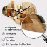 Modernist Expressions IV - Asymmetric Metal Wall Clock