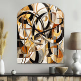 Mid Century Artistic Transformations I - Asymmetric Metal Wall Clock