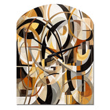 Mid Century Artistic Transformations I - Asymmetric Metal Wall Clock