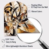 Mid Century Artistic Transformations I - Asymmetric Metal Wall Clock
