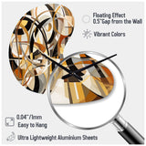 Mid Century Artistic Transformations I - Asymmetric Metal Wall Clock