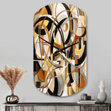 Mid Century Artistic Transformations I - Asymmetric Metal Wall Clock