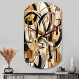 Mid Century Artistic Transformations I - Asymmetric Metal Wall Clock