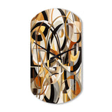 Mid Century Artistic Transformations I - Asymmetric Metal Wall Clock