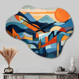 Mid Century Perspectives II - Asymmetric Metal Wall Clock