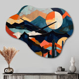 Mid Century Perspectives III - Asymmetric Metal Wall Clock