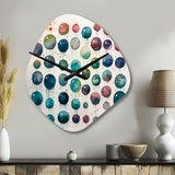 Exploring The Depths Of Green Fluidity I - Asymmetric Metal Wall Clock