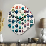 Exploring The Depths Of Green Fluidity I - Asymmetric Metal Wall Clock