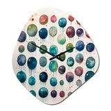 Exploring The Depths Of Green Fluidity I - Asymmetric Metal Wall Clock