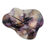 Purple Minimalism Enchantment - Asymmetric Metal Wall Clock