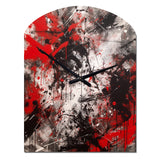 Abstract Graffiti - Asymmetric Metal Wall Clock