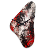 Abstract Graffiti - Asymmetric Metal Wall Clock