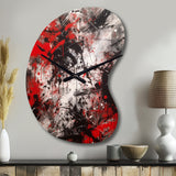 Abstract Graffiti - Asymmetric Metal Wall Clock