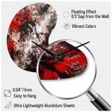 Abstract Graffiti - Asymmetric Metal Wall Clock