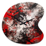 Abstract Graffiti - Asymmetric Metal Wall Clock