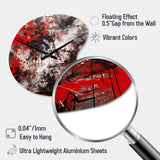 Abstract Graffiti - Asymmetric Metal Wall Clock
