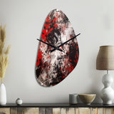Abstract Graffiti - Asymmetric Metal Wall Clock