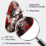 Abstract Graffiti - Asymmetric Metal Wall Clock