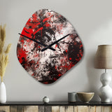 Abstract Graffiti - Asymmetric Metal Wall Clock