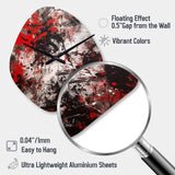 Abstract Graffiti - Asymmetric Metal Wall Clock