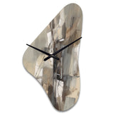 Abstract Design Shapes I - Asymmetric Metal Wall Clock