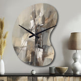 Abstract Design Shapes I - Asymmetric Metal Wall Clock