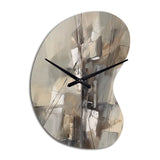 Abstract Design Shapes I - Asymmetric Metal Wall Clock