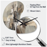 Abstract Design Shapes I - Asymmetric Metal Wall Clock