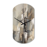 Abstract Design Shapes I - Asymmetric Metal Wall Clock