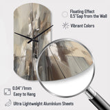 Abstract Design Shapes I - Asymmetric Metal Wall Clock