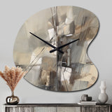 Abstract Design Shapes I - Asymmetric Metal Wall Clock