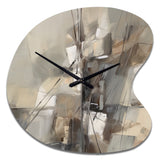 Abstract Design Shapes I - Asymmetric Metal Wall Clock