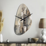 Abstract Design Shapes I - Asymmetric Metal Wall Clock