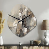 Abstract Design Shapes I - Asymmetric Metal Wall Clock