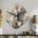 Abstract Design Shapes I - Asymmetric Metal Wall Clock