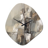 Abstract Design Shapes I - Asymmetric Metal Wall Clock