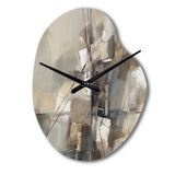 Abstract Design Shapes I - Asymmetric Metal Wall Clock